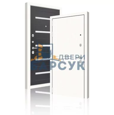 Дверь ЛАБИРИНТ Лайн Уайт 01 - Венге, стекло белое