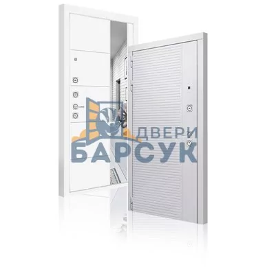 Дверь ЛАБИРИНТ Пиано Уайт с зеркалом 19 - Белый софт