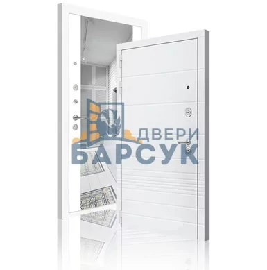 Дверь ЛАБИРИНТ Трендо с Зеркалом Максимум - Белый софт